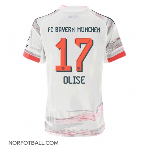 Billige Fotballdrakt Bayern Munich Michael Olise #17 Replika Bortedrakt Dame 2025-26 Kortermet Billige Fotballdrakt Bayern Munich Michael Olise #17 Replika Bortedrakt Dame 2025-26 Kortermet